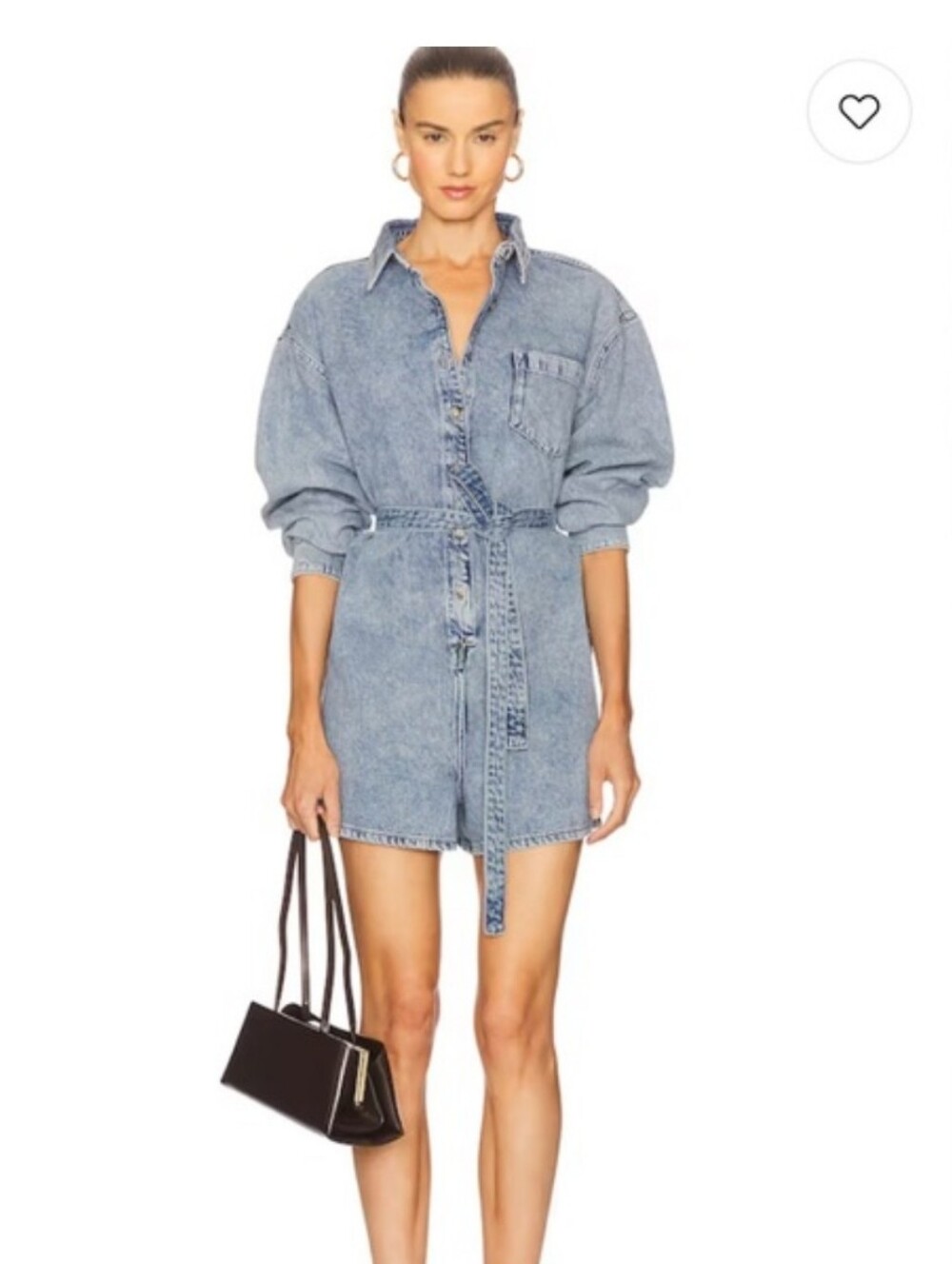 Good American Fit for Success Denim Romper in Indigo793 - Size XL - NWT